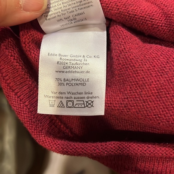 NWOT Eddie Bauer Magenta Sweater - Picture 6 of 8